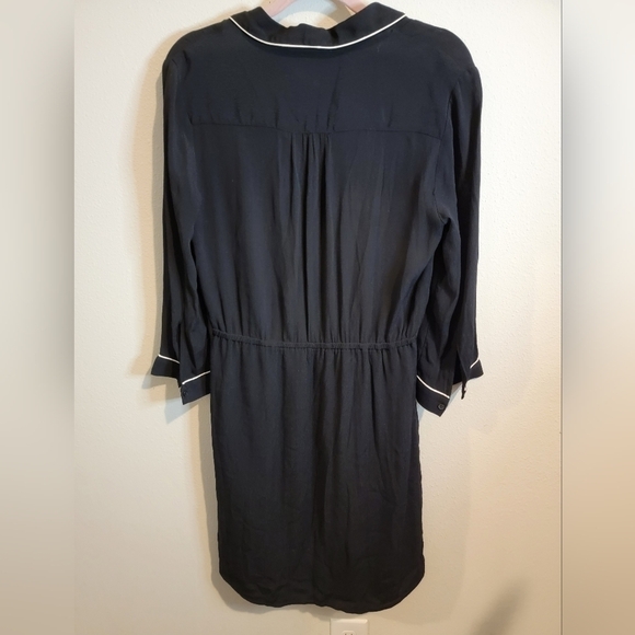 Loft by Ann Taylor Black and Ivory Pajama inspired Dress Size small - Picture 6 of 8
